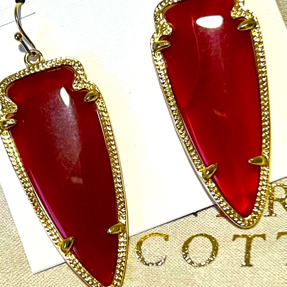 NWOT Rare & Retired Kendra Scott Carnelian Skylar Earrings INCREDIBLY RARE!! - Picture 5 of 8